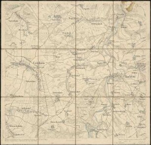 Äquidistantenkarte 60 : Section Rochlitz, 1874 : Section Rochlitz. - 1:25000. - Leipzig: Giesecke & Devrient, 1874. - 1 Kt.