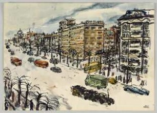 Winterliche Stadt