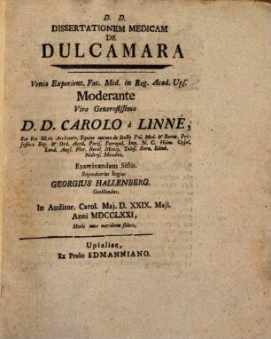 Diss. med. de dulcamara