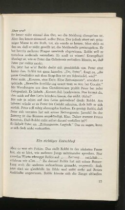 Ein richtiger Entschluß