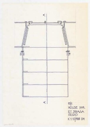 Wohnhaus Cave, Ios: Detail Treppe 1:10