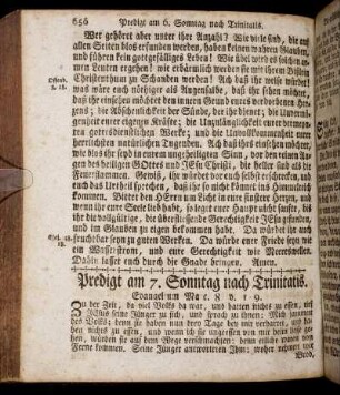 Predigt am 7. Sonntag nach Trinitatis. - Predigt am 9. Sonntag nach Trinitatis.