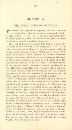 Chapter IX. The Great House of Fujiwara