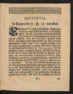 Sententia