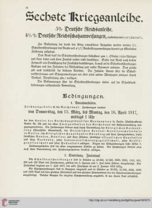Sechste Kriegsanleihe