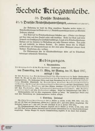 Sechste Kriegsanleihe