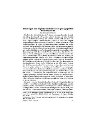 Erbbiologie und Eugenetik im Rahmen der pädagogischen Menschenkunde