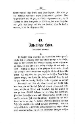 Ästhetisches Lesen