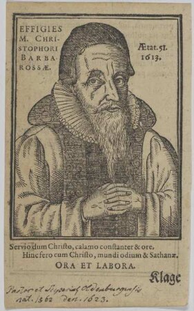 Bildnis des Christophorus Barbarossus