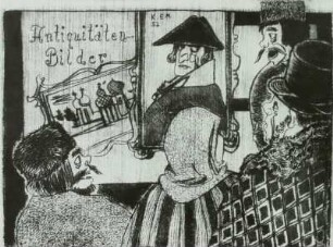 Illustration zum Zyklus 'Das Bildnis' von N.W.Gogol