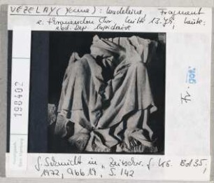 Vézelay, Basilika Sainte Madeleine: Fragment eines thronenden Christus, heute Lapidarium