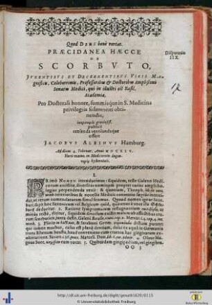 VIII. De Scorbuto.