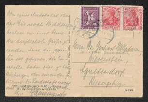 Brief von Hermann Haussmann und Hildegard Haussmann an Gerhart Hauptmann und Margarete Hauptmann