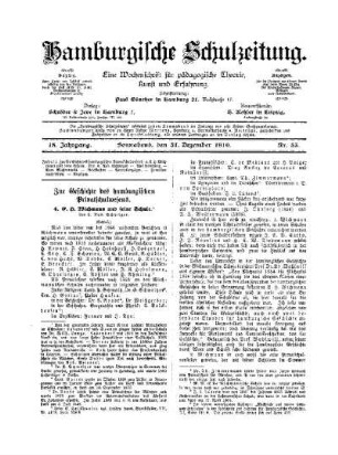Zur Geschichte des hamburgischen Privatschulwesens : 4. E. H. Wichmann und seine Schule ; (Schluß)