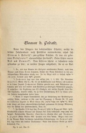 Die Agada der palästinensischen Amoräer, 2. Die Schüler Jochanans : (Ende des dritten und Anfang des vierten Jahrhunderts)