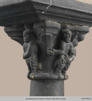 Kapitell mit der Steinigung des Heiligen Stephanus (oder Hiob?) - N7B8