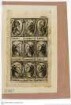 Unbekannte, wohl deutsche Serie von je neun (3x3 angeordneten) Papstporträts in hochovalen, verschieden ornamental gerahmten und wiederum in hochrechteckige, jeweils mit separaten Bildunterschriften versehene Felder eingeschriebenen Medaillons, Neun Papstporträts: Lando bis Agapetus II.