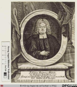Bildnis Johann Andreas Gleich