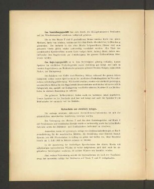 Hydraulische und elektrische Anlagen.