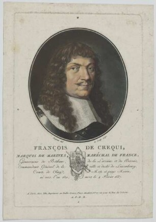 Bildnis des François de Blanchefort Créquy