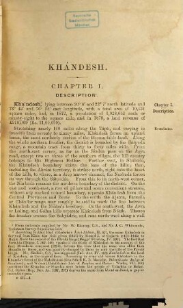 Gazetteer of the Bombay Presidency : Under Government Orders, Volume XII. Khàndesh