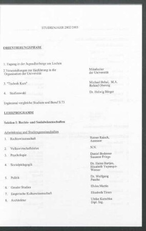 Inhalt: "Studienjahr 2002/03"