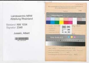 Entnazifizierung Albert Jussen , geb. 16.05.1897 (Hauptmann)