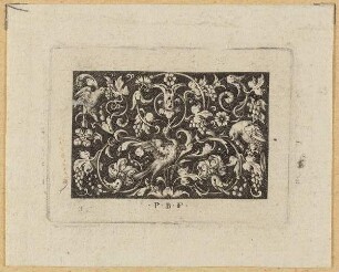 Füllung, Blatt aus der Folge "Varii Generis Opera Aurifabris Necessaria, Paulus B. F. & Ex."