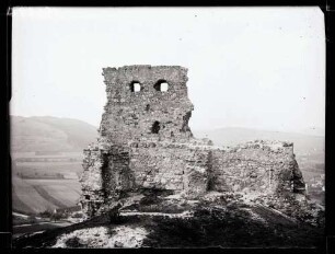 Burgruine, Foto: Schuster Mai 1913