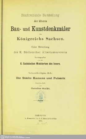 36: Die Städte Kamenz und Pulsnitz