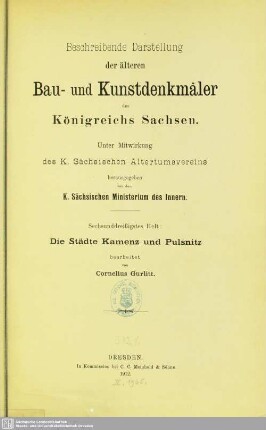 36: Die Städte Kamenz und Pulsnitz