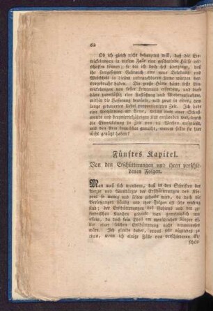 Fünftes Kapitel. Von den Erschütterungen und ihren verschiedenen Folgen
