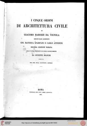 I cinque ordini di architettura civile