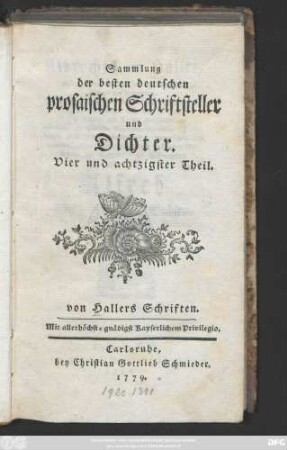Albrechts von Haller, Herrn von ... Präsidenten der königl. Gesellschaft der Wissenschaften in Göttingen ... Alfred König der Angel-Sachsen