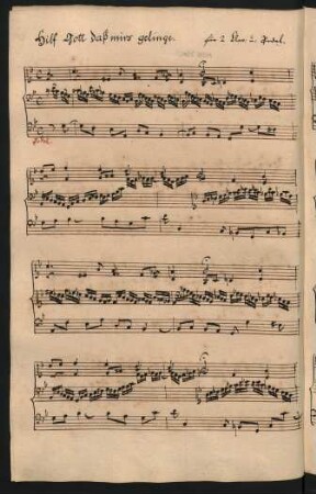 Hilf Gott daß mir's gelinge; org; g-Moll; BWV 624
