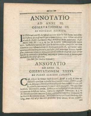 Annotatio Ad Anni II.