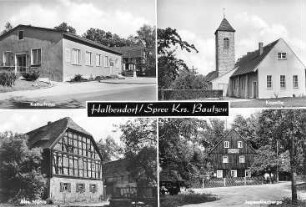 Guttau-Halbendorf/Spree. Ortsansichten, Ansichtskarte
