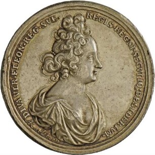 Medaille von Arvid Karlsteen auf den Tod der Königin Ulrike Eleonore von Schweden, 1693