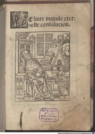 Le liure intitule eternelle consolacion