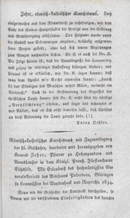 509-528 [Rezension] Zehrt, Conrad, Römisch-katholischer Katechismus