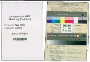 Entnazifizierung Wilhelm Bartz , geb. 18.08.1891 (Fahrer)