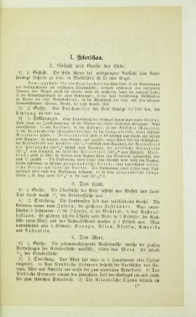 I. Überschau