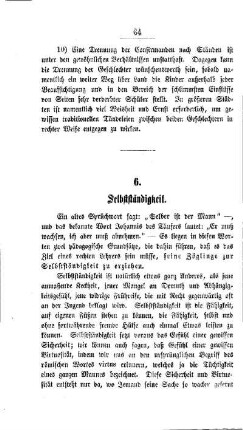 Selbstständigkeit