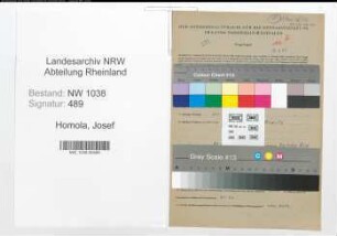 Entnazifizierung Josef Homola , geb. 08.09.1911 (Verwaltungsbeamter)