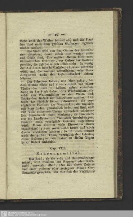 Cap. VIII. Nahrungsmittel
