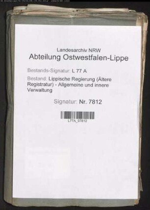 Anstellung der Flurschützen im Amt Horn