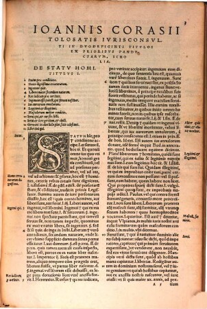 Ioannis Corasii variae in varias partes Interpretationes longe doctissimae atque utilissimae : quarum antea editae quaedam