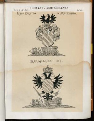 Taf. 33. Graf Caretto de Millesimo. - Graf Millesimo, and: