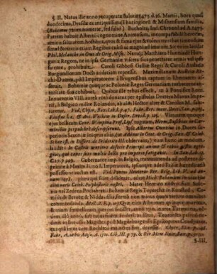 Ex historia civili, de Henrico Pio, Saxoniae duce ac Misniae marchione