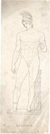 Stegmann, Carl von; Antike Skulpturen - Achille (Ansicht)